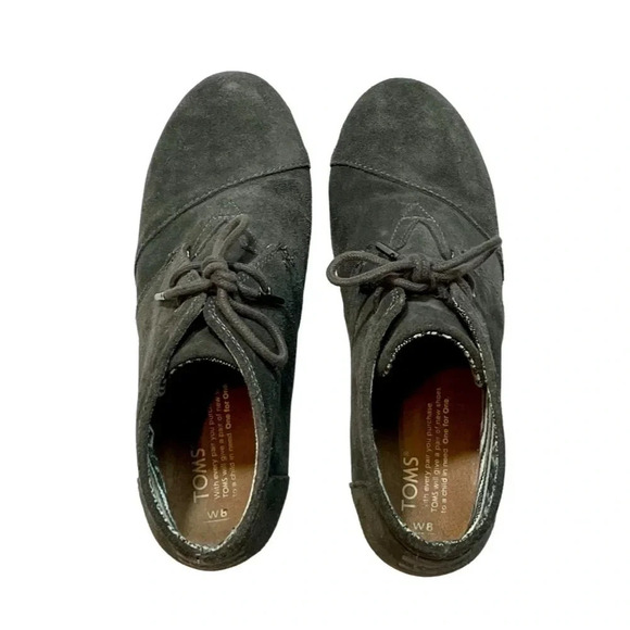 Tom’s Kala Desert Suede Wedge Booties - Picture 1 of 6